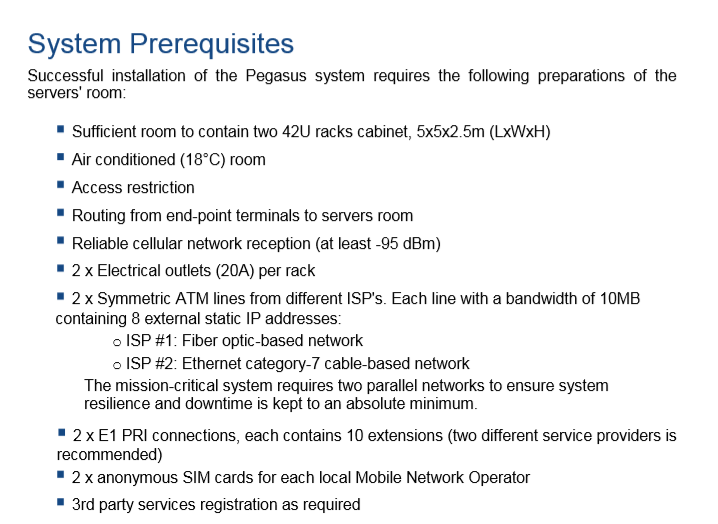 Very strict system requirements make it clear that the Pegasus system isn’t small or simple, nor is it a simple C2 server.